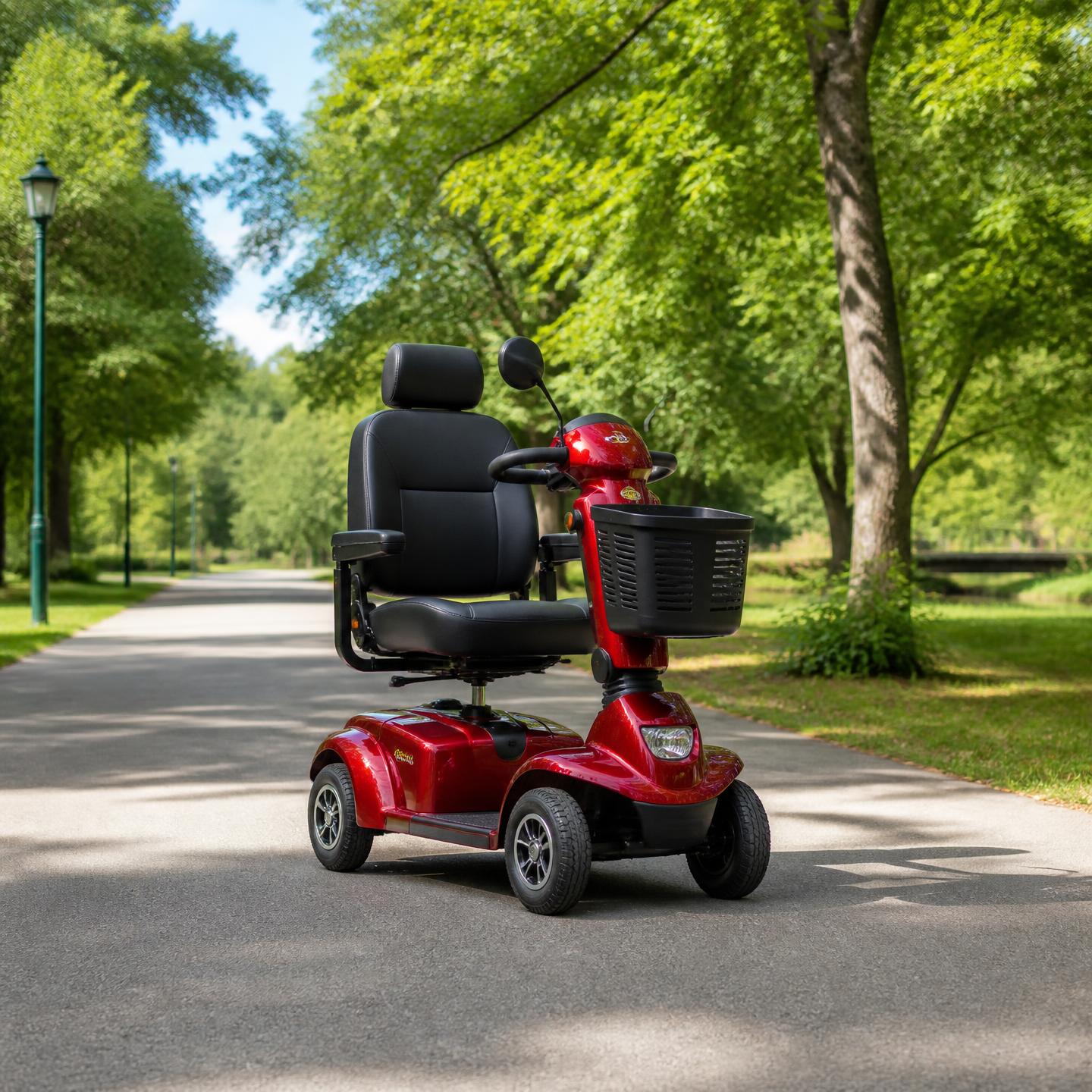 Motor and lithium battery of the mobility scooter